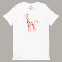 Image 1 of Giraffe Butt Unisex T-shirt (Orange)