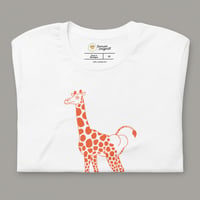 Image 2 of Giraffe Butt Unisex T-shirt (Orange)