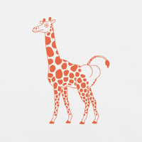 Image 3 of Giraffe Butt Unisex T-shirt (Orange)