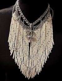 The “CHARLIZE” Pearls/Chains Necklace