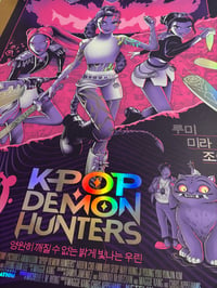 Image 2 of KPOP Demon Hunters - 24x36 Screenprint AP Foil