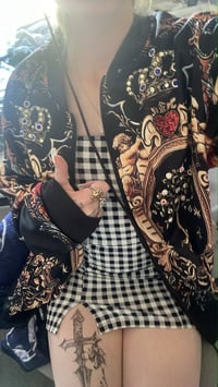 Image 14 of SOLD Rose Gold Baroque jewelled bomber jacket 