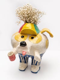 Image 1 of Vase chien buvant un coca 