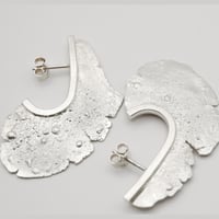 Image 2 of Silver Medusa Earrings
