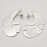 Image 3 of Silver Medusa Earrings