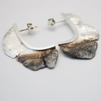 Image 5 of Half Oxidise Medusa earrings 