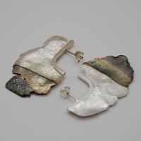 Image 1 of Half Oxidise Medusa earrings II