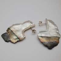 Image 2 of Half Oxidise Medusa earrings II