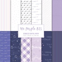 Image 1 of 12 BTS Seamless Pattern