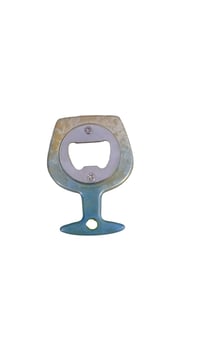 Beachy Colored Wine Glass Bottle Opener
