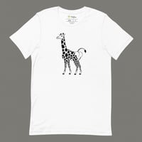 Image 1 of Giraffe Butt Unisex T-shirt (Black)