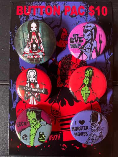 Image of BRAND NEW!! Creepy Cutie button pac