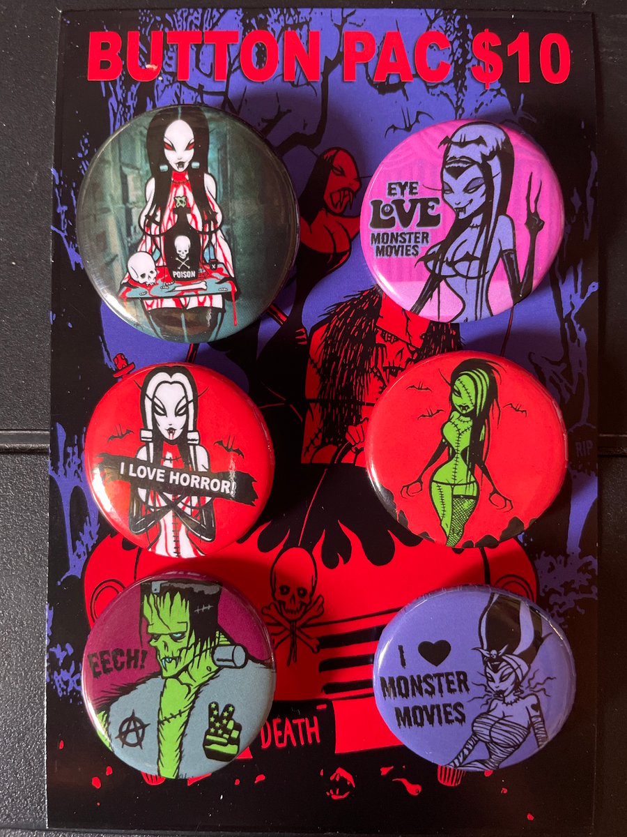 Image of BRAND NEW!! Creepy Cutie button pac