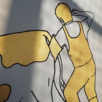 Image 3 of Golden Cow - Screenprint