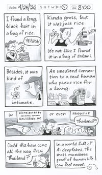 NEW!! Daily Comic 4/25: A Hair in your Rice