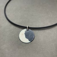 Image 1 of Pale Crescent Moon Pendant
