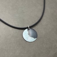 Image 1 of Grey Crescent Moon Pendant