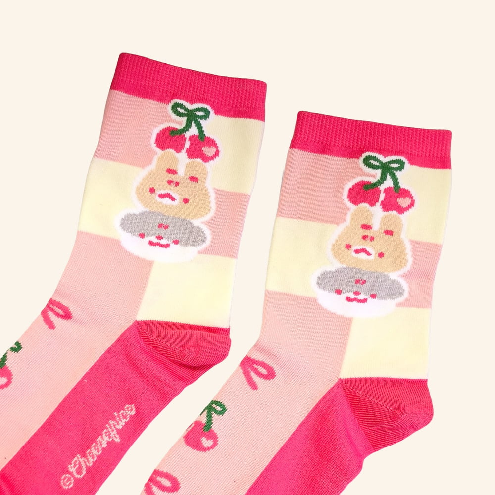 Image of CHECKER CHERRY SOCK