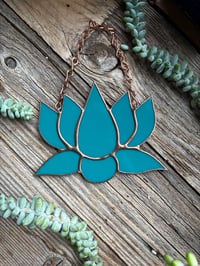 Teal Opaque Lotus