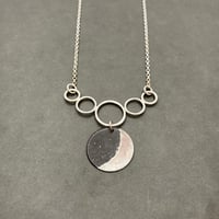Pink Crescent Moon Necklace