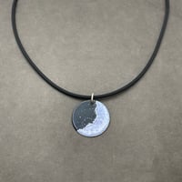 Image 1 of Purple Crescent Moon Pendant