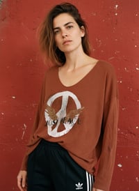 Image 1 of PEACE  ¥ HANDBEDRUCKT ¥ EINZELSTÜCK ¥ IBIZA 