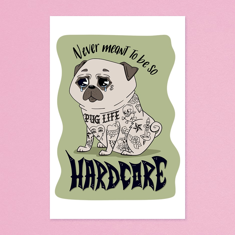 Image of Hardcore – Mini Art Print