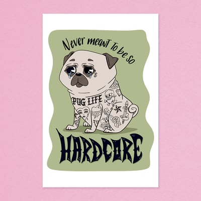 Image of Hardcore – Mini Art Print