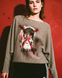 Image 1 of LEGEND  ¥ HANDBEDRUCKT ¥ PULLOVER EINZELSTÜCK ¥ IBIZA 