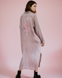Image 1 of ART SALE HANDGEFÄRBT ✘  HEMDKLEID ✘ IBIZA PRINT  ✘ VINTAGE  ✘ UPCYCLED 1
