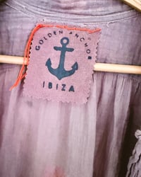 Image 4 of ART SALE HANDGEFÄRBT ✘  HEMDKLEID ✘ IBIZA PRINT  ✘ VINTAGE  ✘ UPCYCLED 1
