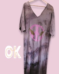 Image 2 of DRESS HANDGEFÄRBT ✘  HEMDKLEID ✘ IBIZA PRINT  ✘ VINTAGE  ✘ UPCYCLED 1