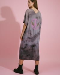 Image 1 of DRESS HANDGEFÄRBT ✘  HEMDKLEID ✘ IBIZA PRINT  ✘ VINTAGE  ✘ UPCYCLED 1