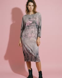 Image 1 of  HANDGEFÄRBT ✘  SHIRT KLEID ✘ IBIZA PRINT  ✘ VINTAGE  ✘ UPCYCLED 1
