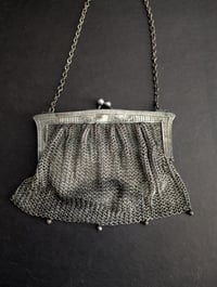 Image 5 of Leather lined chainmail purse 