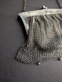 Image 6 of Leather lined chainmail purse 
