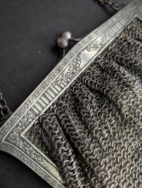 Image 7 of Leather lined chainmail purse 