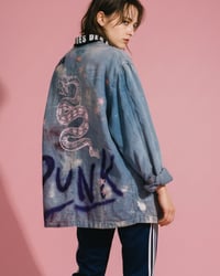 Image 1 of SNAKE ✘ HANDGEFÄRBT ✘ HEMDKLEID ✘ IBIZA PRINT  ✘ VINTAGE  ✘ UPCYCLED 1 1