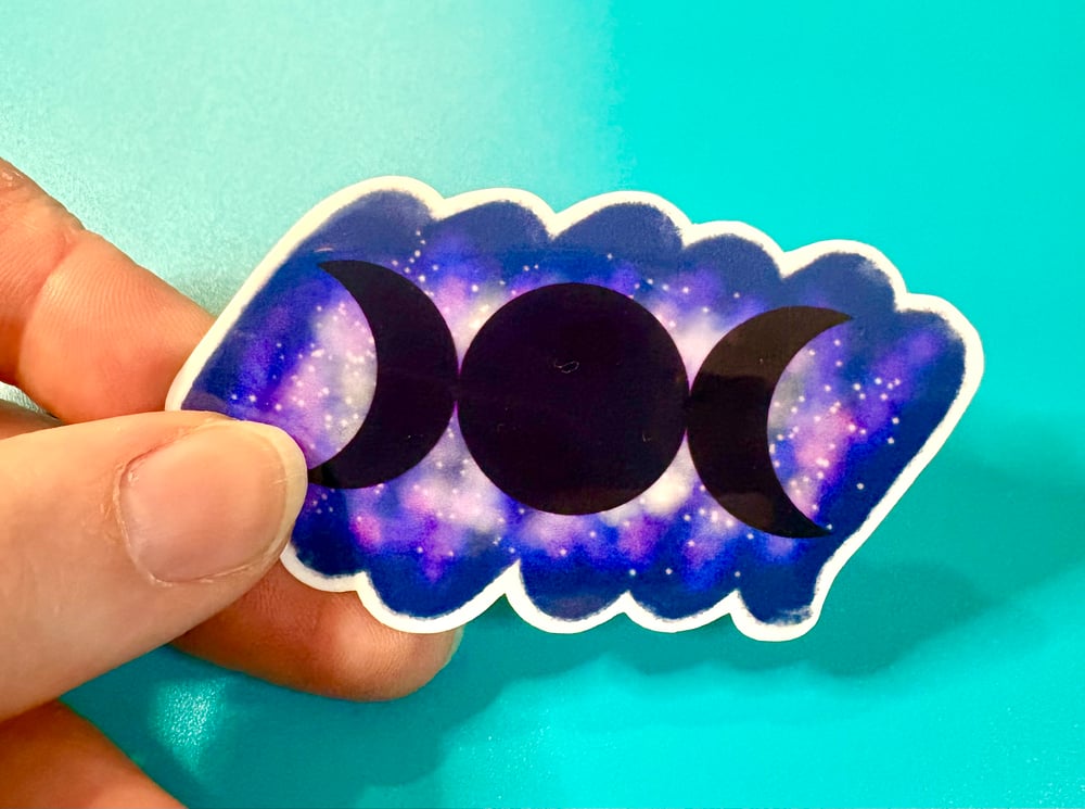 Image of Triple Moon Goddess Sticker