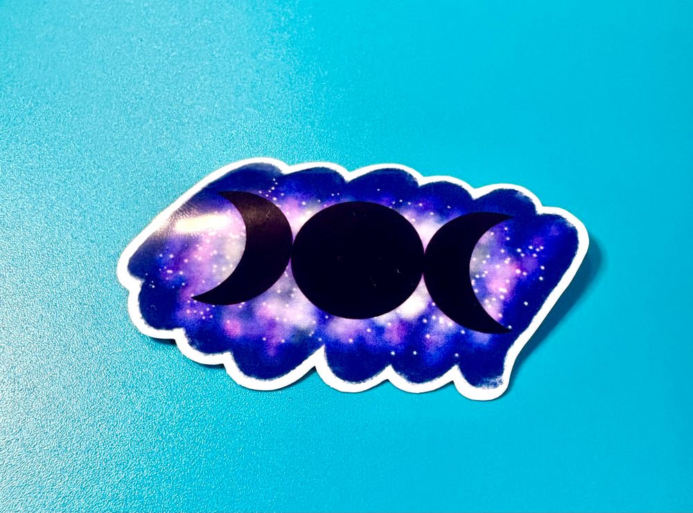 Image of Triple Moon Goddess Sticker