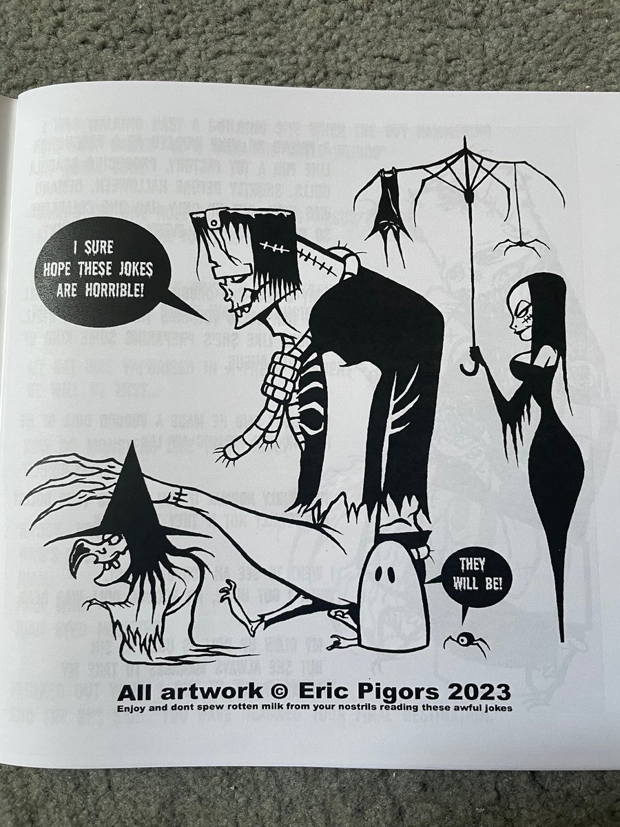 Image of New 48 page MONSTER JOKE BOOK - signed by me 
