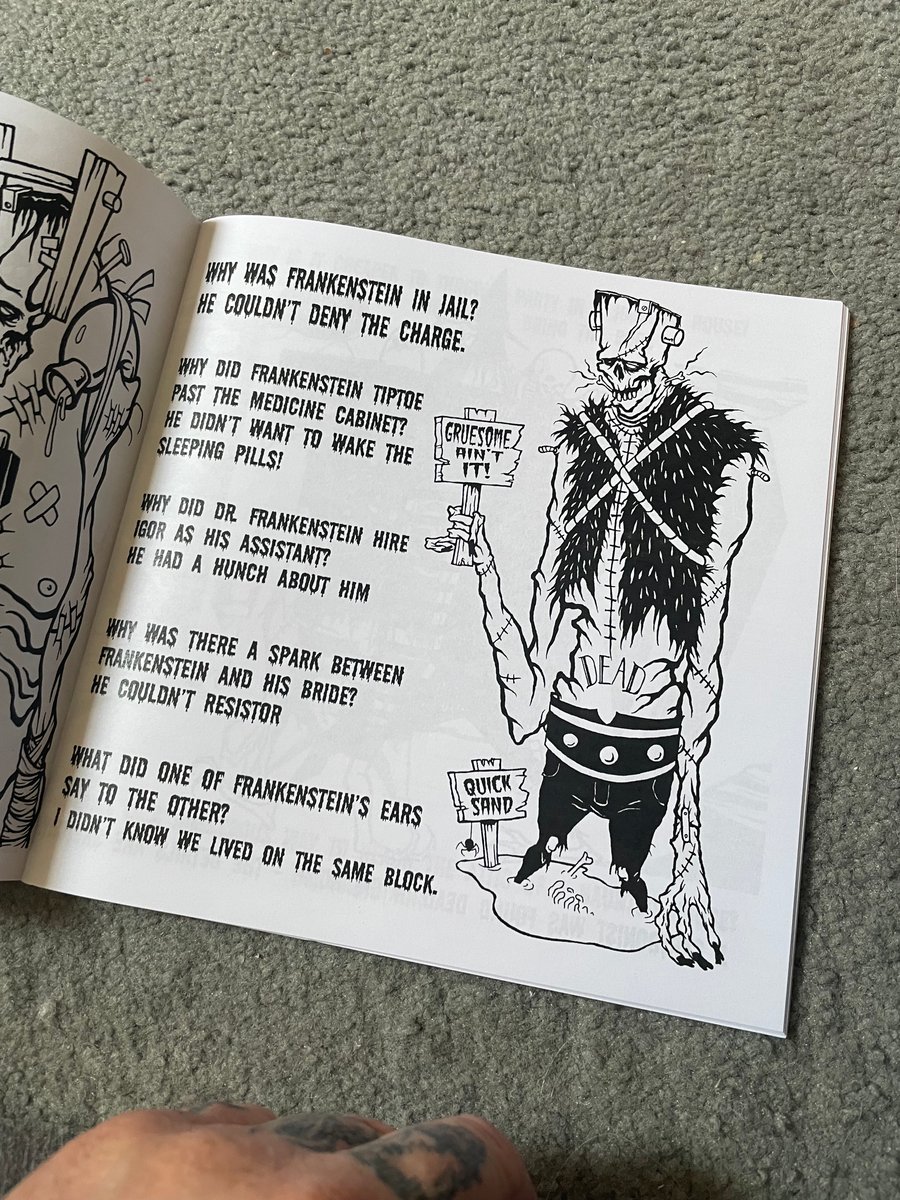 Image of New 48 page MONSTER JOKE BOOK - signed by me 