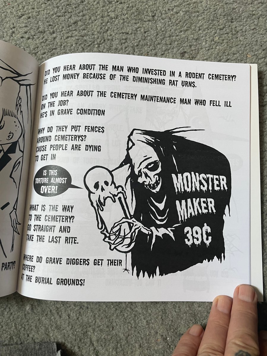 Image of New 48 page MONSTER JOKE BOOK - signed by me 