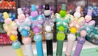 Image 1 of Colorful Butterfly Acrylic Charm Beaded Pens 
