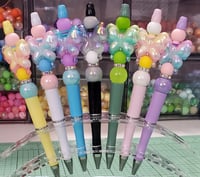 Image 5 of Colorful Butterfly Acrylic Charm Beaded Pens 