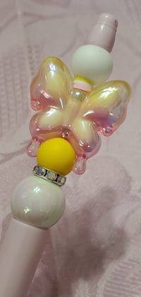Image 7 of Colorful Butterfly Acrylic Charm Beaded Pens 
