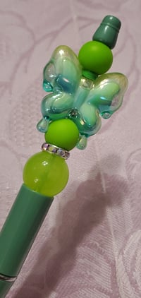 Image 8 of Colorful Butterfly Acrylic Charm Beaded Pens 