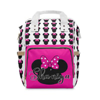 Image 1 of Custom Minnie-Inspired Diaper Bag – Personalized