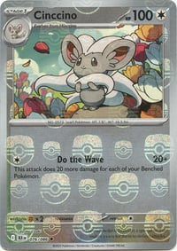Cinccino (Master Ball Pattern) - SV: Black Bolt - Near Mint