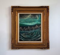 Image 1 of The Flood - original oil panting on wood panel, from "Sorcery: Contested Realm"
